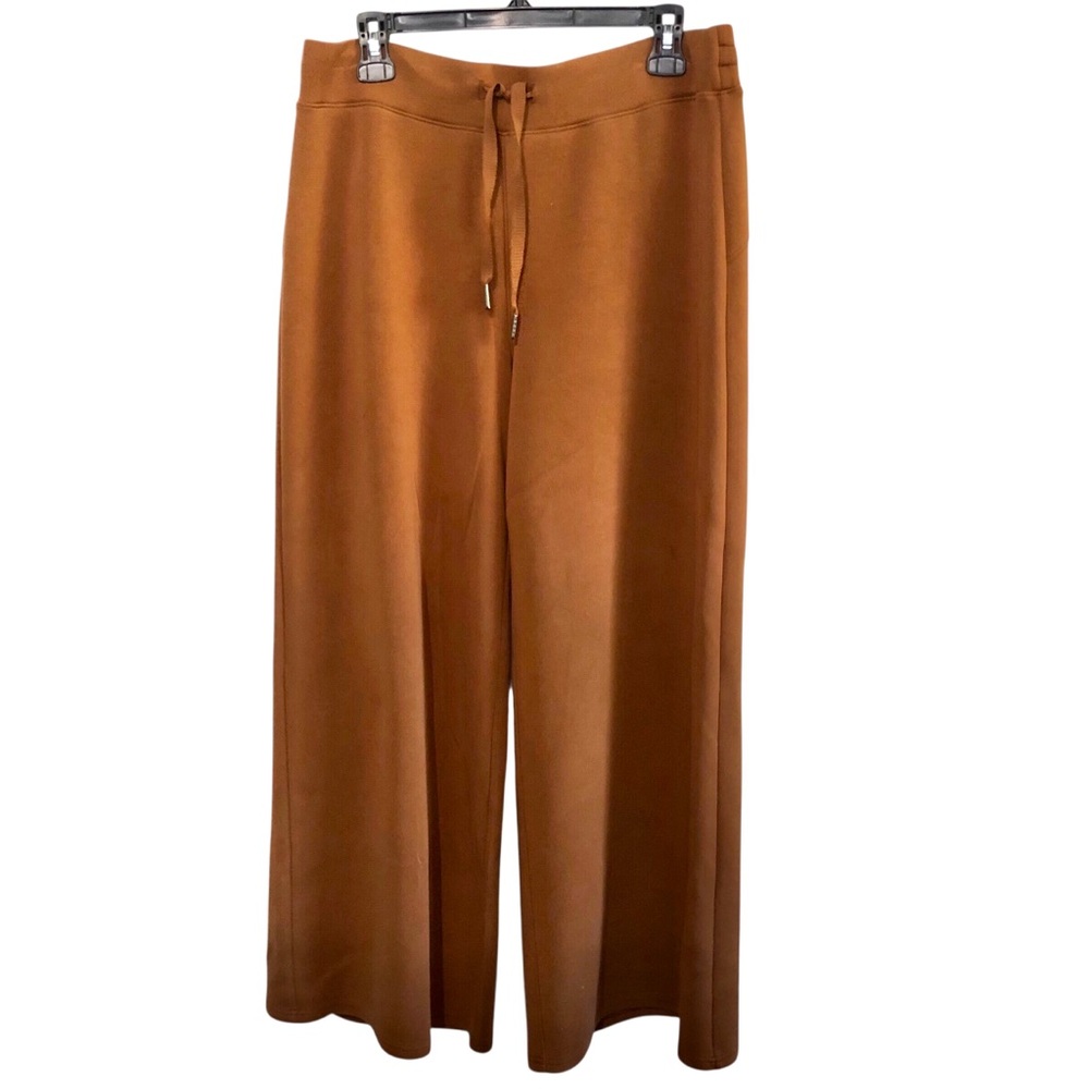 Spanx Airessentials Knit Wide Leg Pull On Drawstring Pants - Butterscotch XLP